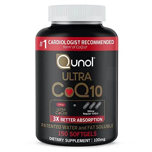 Qunol Ultra CoQ10 100mg Softgels- 3X Better Absorption Coenzyme Q10 Supplements - TrustMedUSA