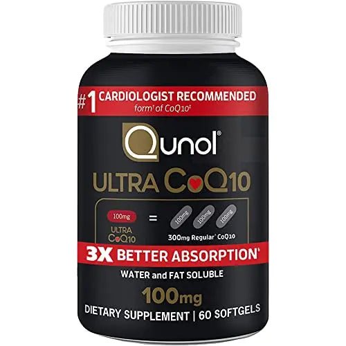 Qunol Ultra CoQ10 100mg Softgels- 3x Better Absorption Coenzyme Q10 Supplements - TrustMedUSA