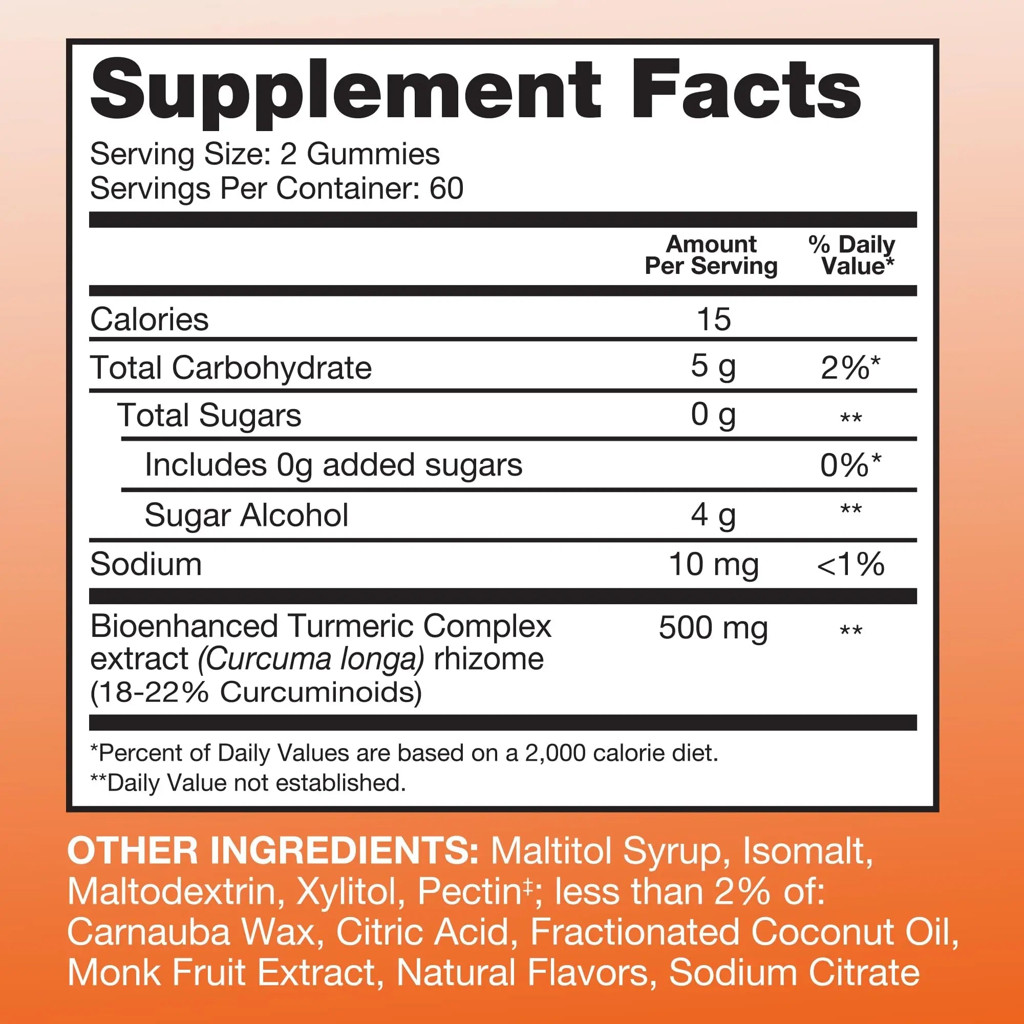 Qunol Zero Sugar Turmeric Gummies, Gummy with 500mg Turmeric Curcumin, Joint Support Supplement, Ultra High Absorption Tumeric Curcumin, - TrustMedUSA