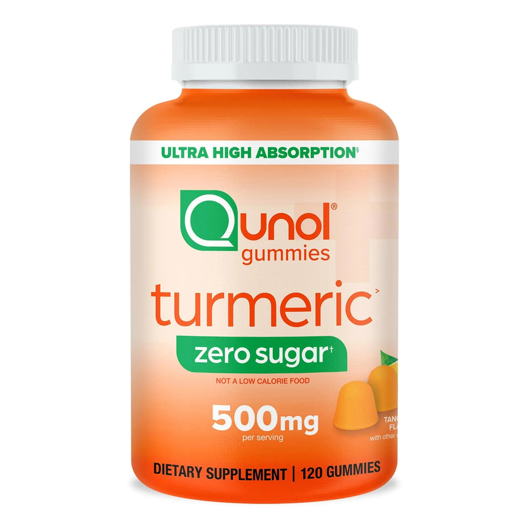 Qunol Zero Sugar Turmeric Gummies, Gummy with 500mg Turmeric Curcumin, Joint Support Supplement, Ultra High Absorption Tumeric Curcumin, - TrustMedUSA