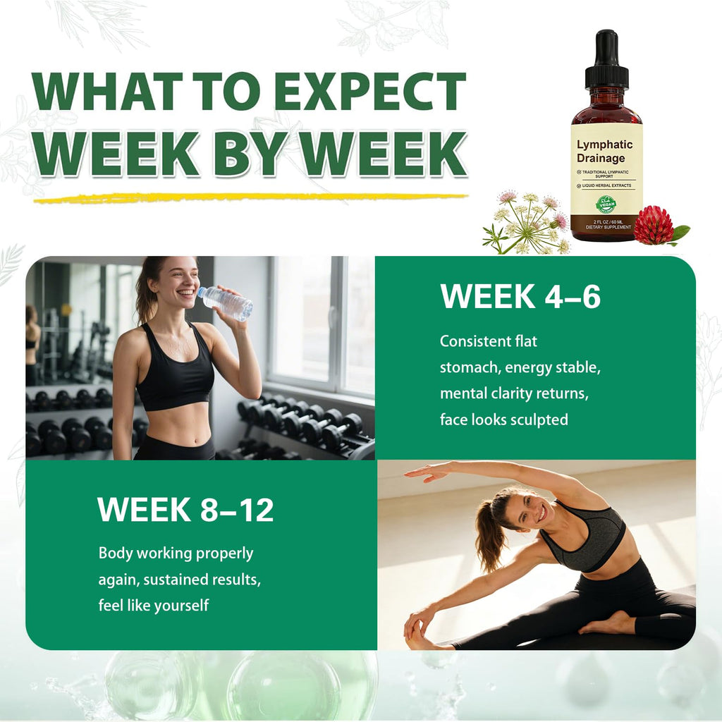 QYGCHUSIN Lymphatic Drainage Drops 2000mg Herbal Blend with Elderberry Echinacea Dandelion Supports Lymphatic System Immune Health 2 fl oz - Maple Wellness Supplements