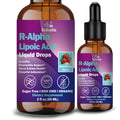 R Alpha Lipoic Acid 600mg Liquid Drops for Neuropathy, Advanced 11-in-1 Stabilized R-ALA Supplement w. Benfotiamine Acetyl L-Carnitine Vitamin C E for Antioxidant Nerve Brain Energy Health Non GMO - TrustMedUSA