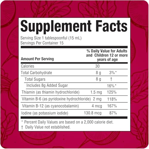 Rabano Yodado Ionized Radish Dietary Liquid Supplement with Iodine, Vitamin B1, B6 & B12, Wellness & Digestive Support, Helps Maintain Natural Energy & Nutrient Balance, 8 Fl Oz, Pack of 1 - TrustMedUSA