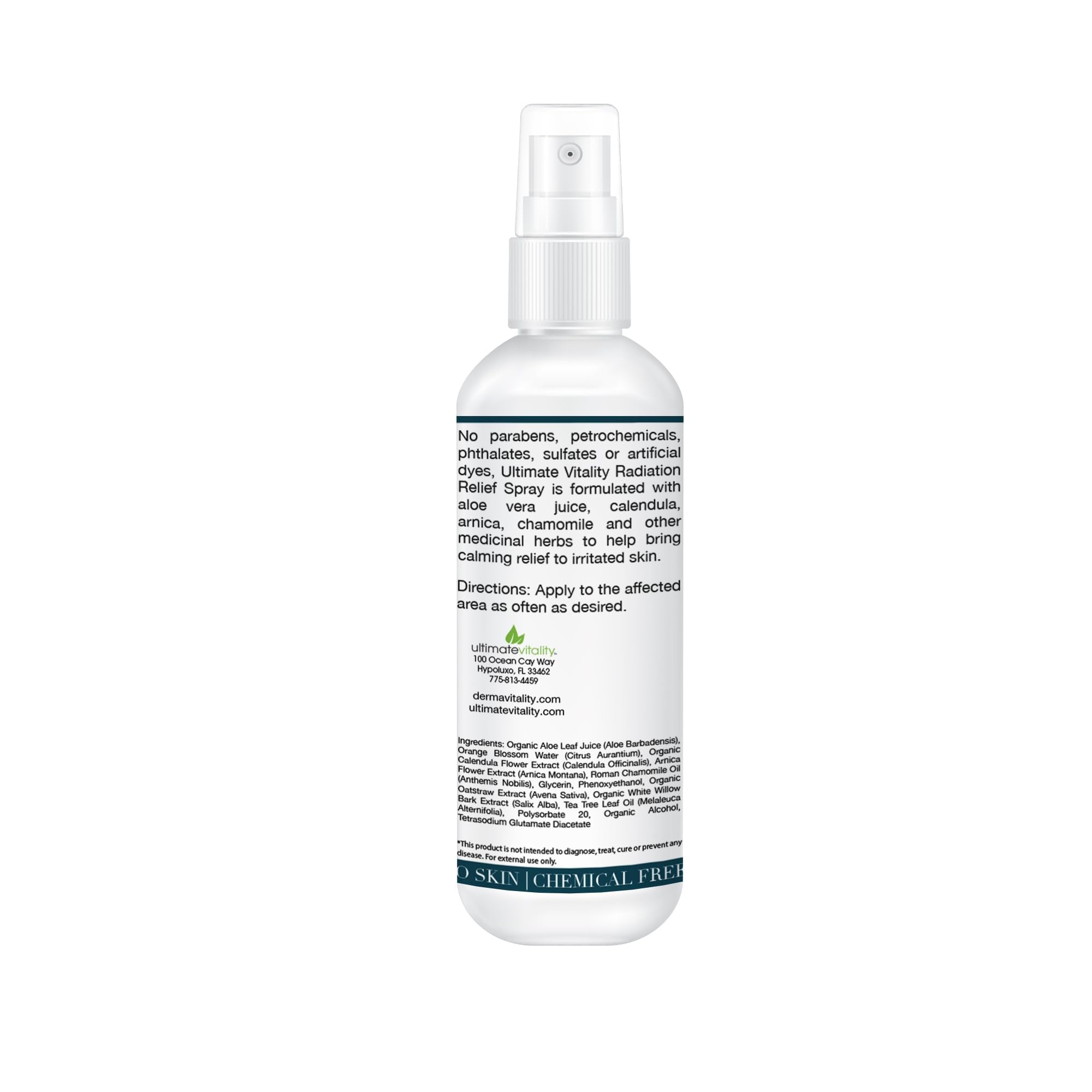 Radiation Burn Relief Spray - Calendula Spray for Radiation Treatment, Unscented, Fragrance Free, Natural Organic Plant Based Moisturizing Soothing Relief for Itchy and Sensitive Skin – 4 ounces - Maple Wellness Supplements