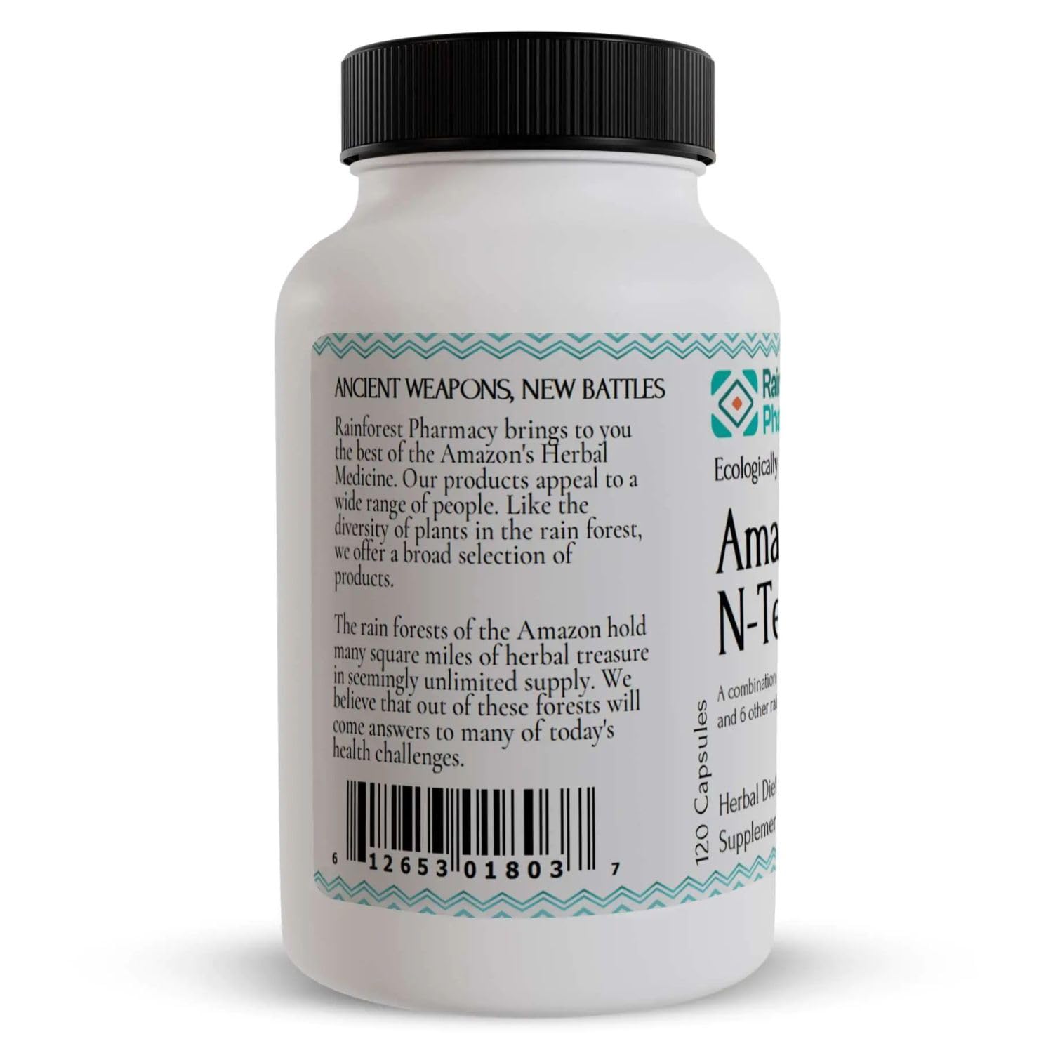 Rainforest Pharmacy N-Tense (2) Wildcrafted Amazon Rainforest Herbal Supplement to Support Cellular Health 500mg | 120 Vegetable Capsules with Mullaca, Anamu, Cat’s Claw, Suma - TrustMedUSA