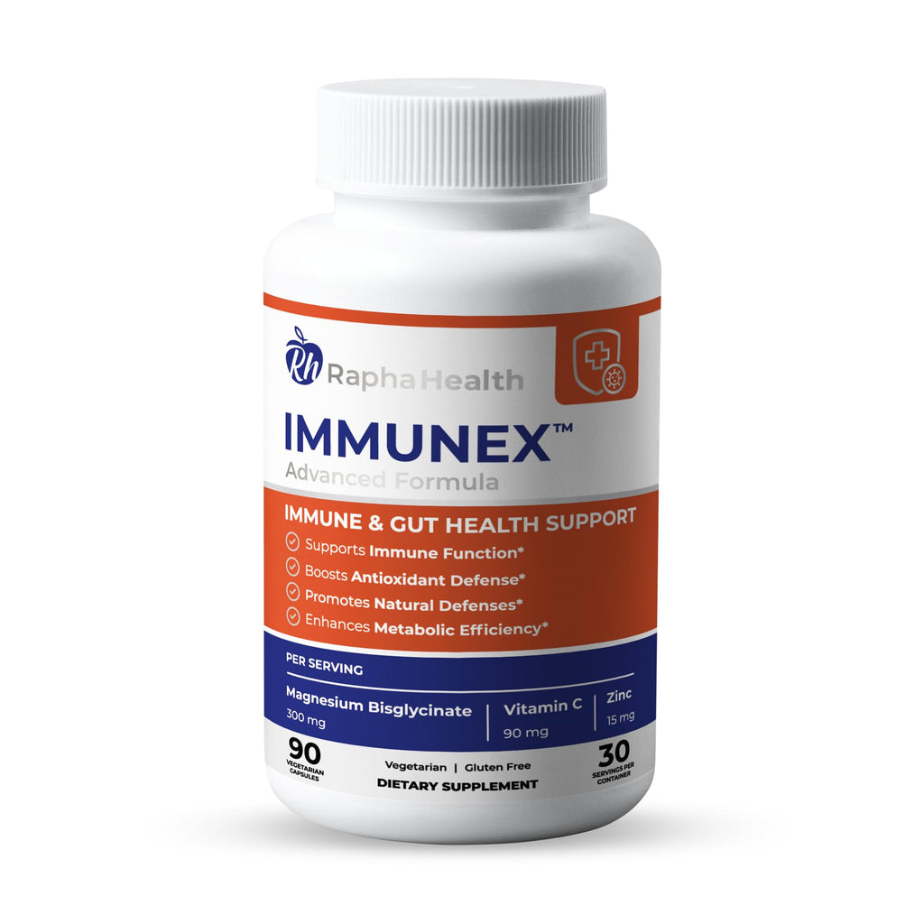 RAPHA HEALTH Immune 247 - Immune and Wellness Support | Gut & Antioxidant Booster | Magnesium, Selenium, Zinc, Vitamin C, Ashwagandha | 90 Capsules - 30 Servings - TrustMedUSA
