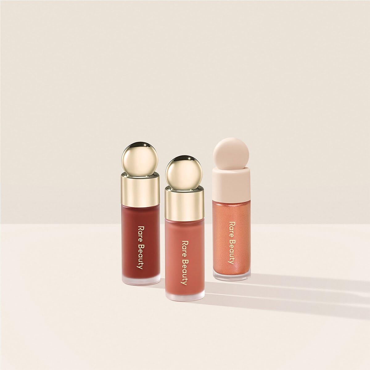 Rare Beauty Limited Edition Mini Blush & Luminize Trio - Beloved - Virtue - Enliven - New In Box - TrustMedUSA