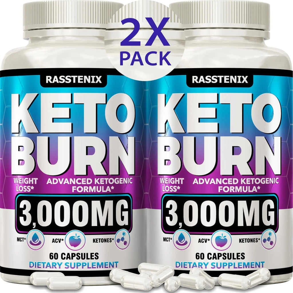 Rasstenix (2 Pack) Keto Pills - Lean Keto Diet Pills - Weight Fat Management Loss - TrustMedUSA