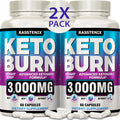 Rasstenix (2 Pack) Keto Pills - Lean Keto Diet Pills - Weight Fat Management Loss - TrustMedUSA