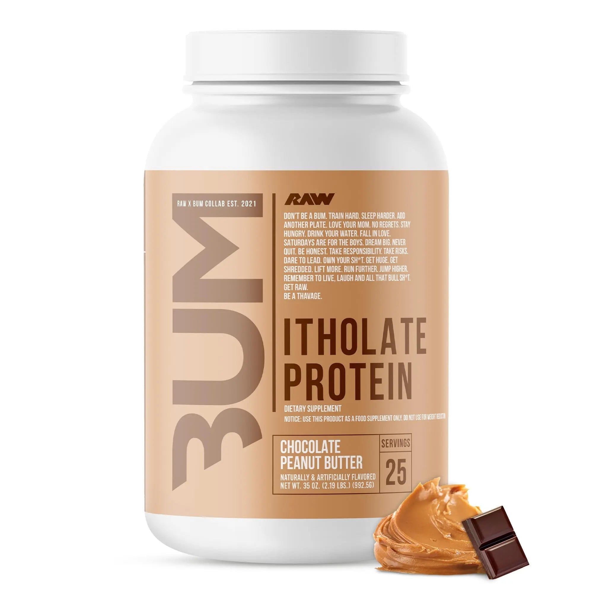 RAW Whey Isolate Protein Powder, Chocolate Peanut Butter (CBUM Itholate) - 100% Grass - TrustMedUSA