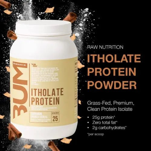 RAW Whey Isolate Protein Powder, Cinnamon Crunch (CBUM Itholate Protein) - 100% Grass - TrustMedUSA