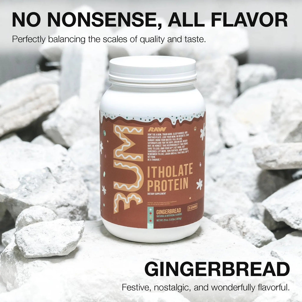 RAW Whey Isolate Protein Powder, Gingerbread (CBUM Itholate Protein) - 100% Grass - TrustMedUSA
