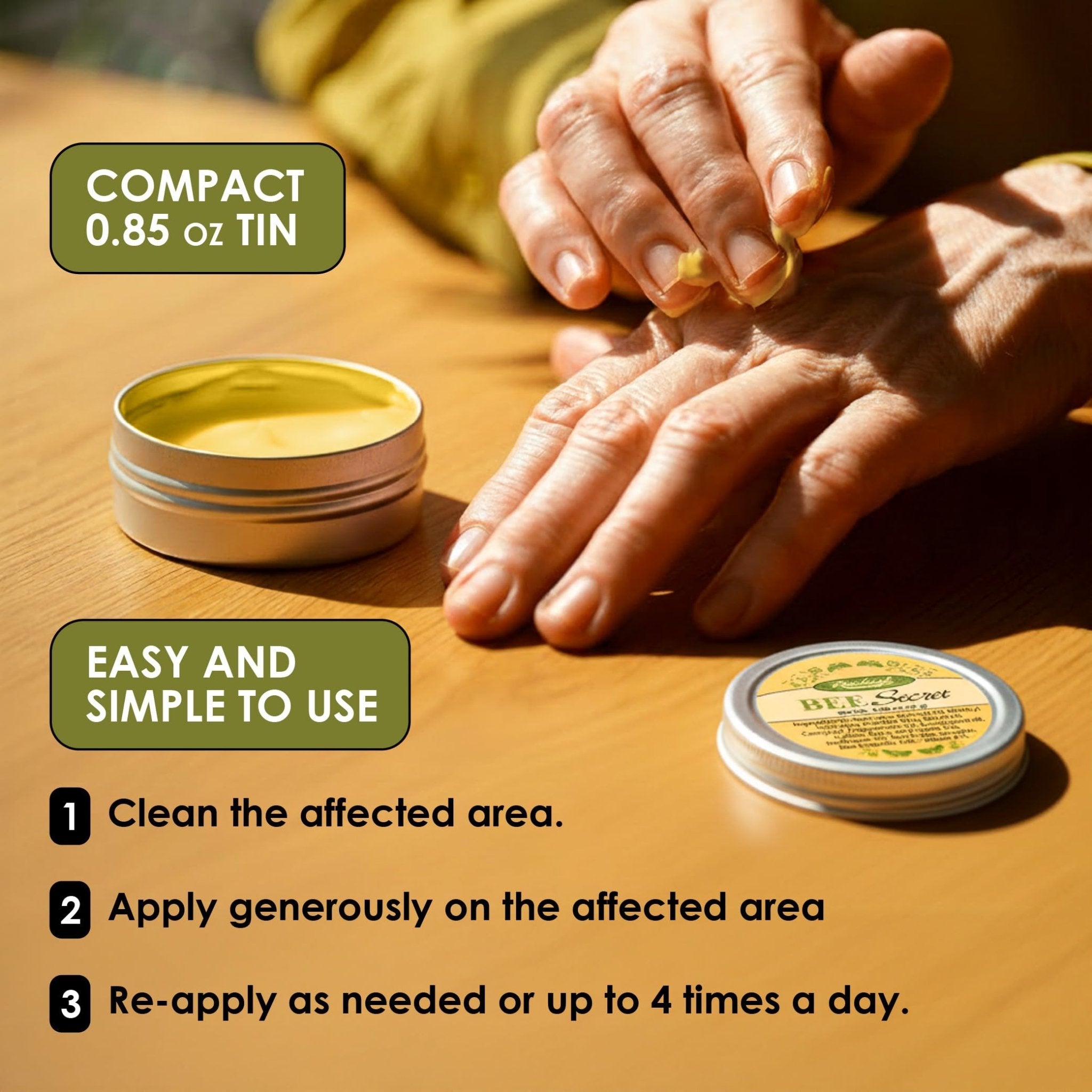 Rawleigh Bee Secret Soothing Balm: 0.85 oz - Pack of 1 - TrustMedUSA