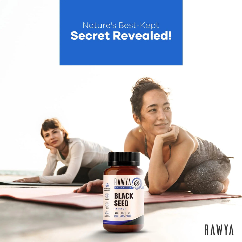 RAWYA Nutrition, Black Seed Extract, 120 Vegan Capsules, Nigella Sativa, Black Cumin - TrustMedUSA