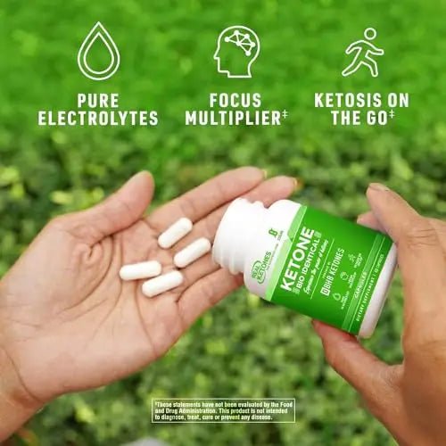 Real Ketones BHB Exogenous Ketones Keto Pills Keto Electrolytes Pills for Enhanced - TrustMedUSA