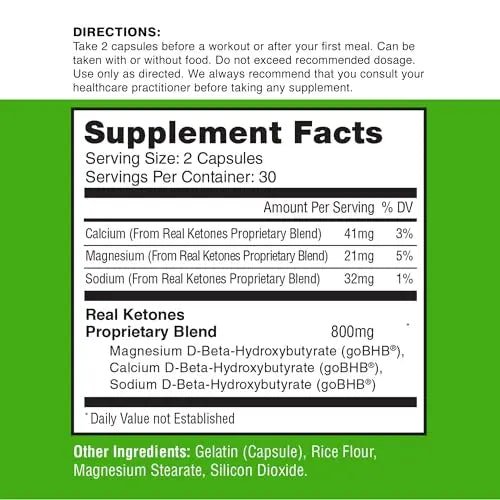 Real Ketones BHB Exogenous Ketones Keto Pills Keto Electrolytes Pills for Enhanced - TrustMedUSA
