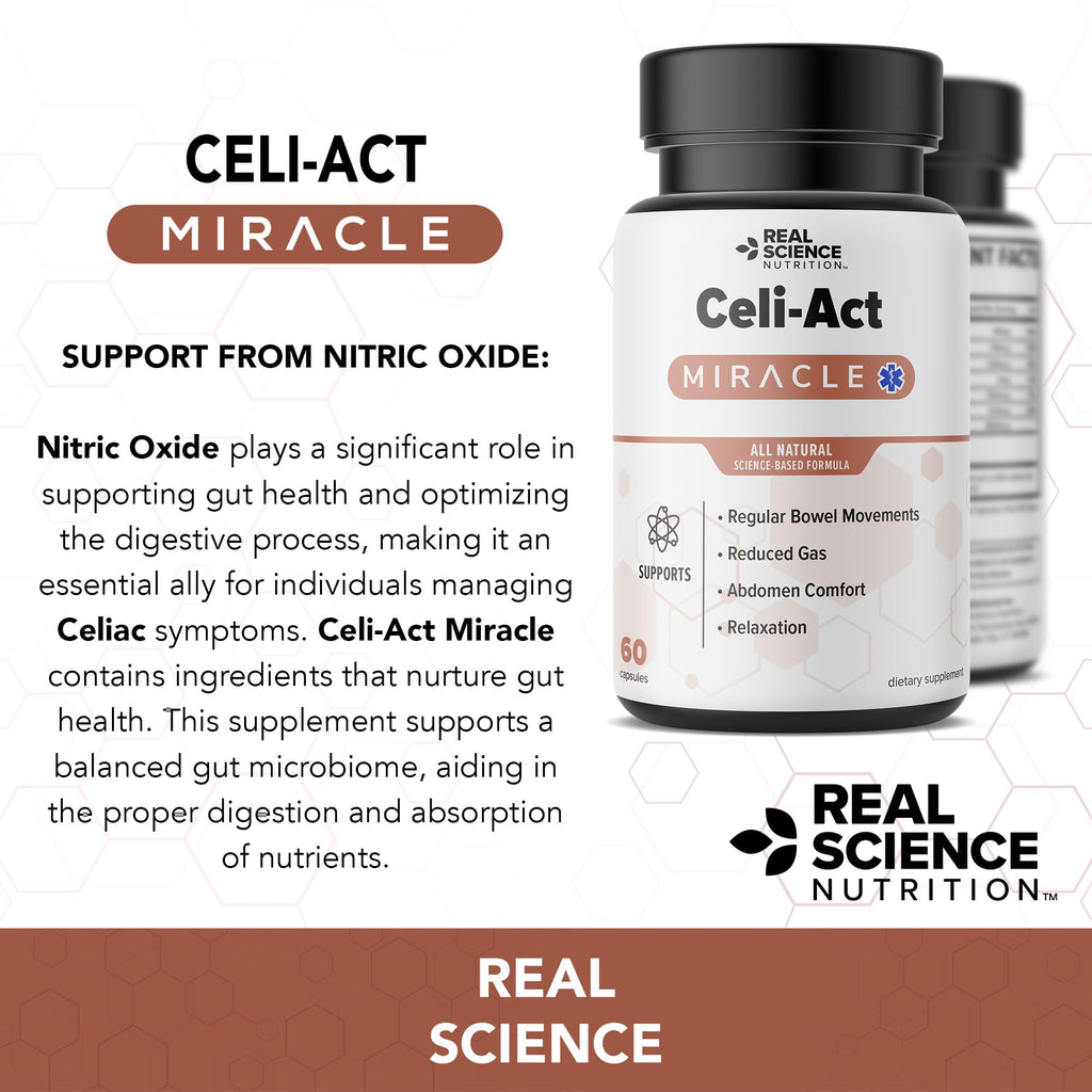 Real Science Nutrition Celi-Act Miracle is a Natural Supplement to Support Celiac Discomfort and Digestive Health - TrustMedUSA