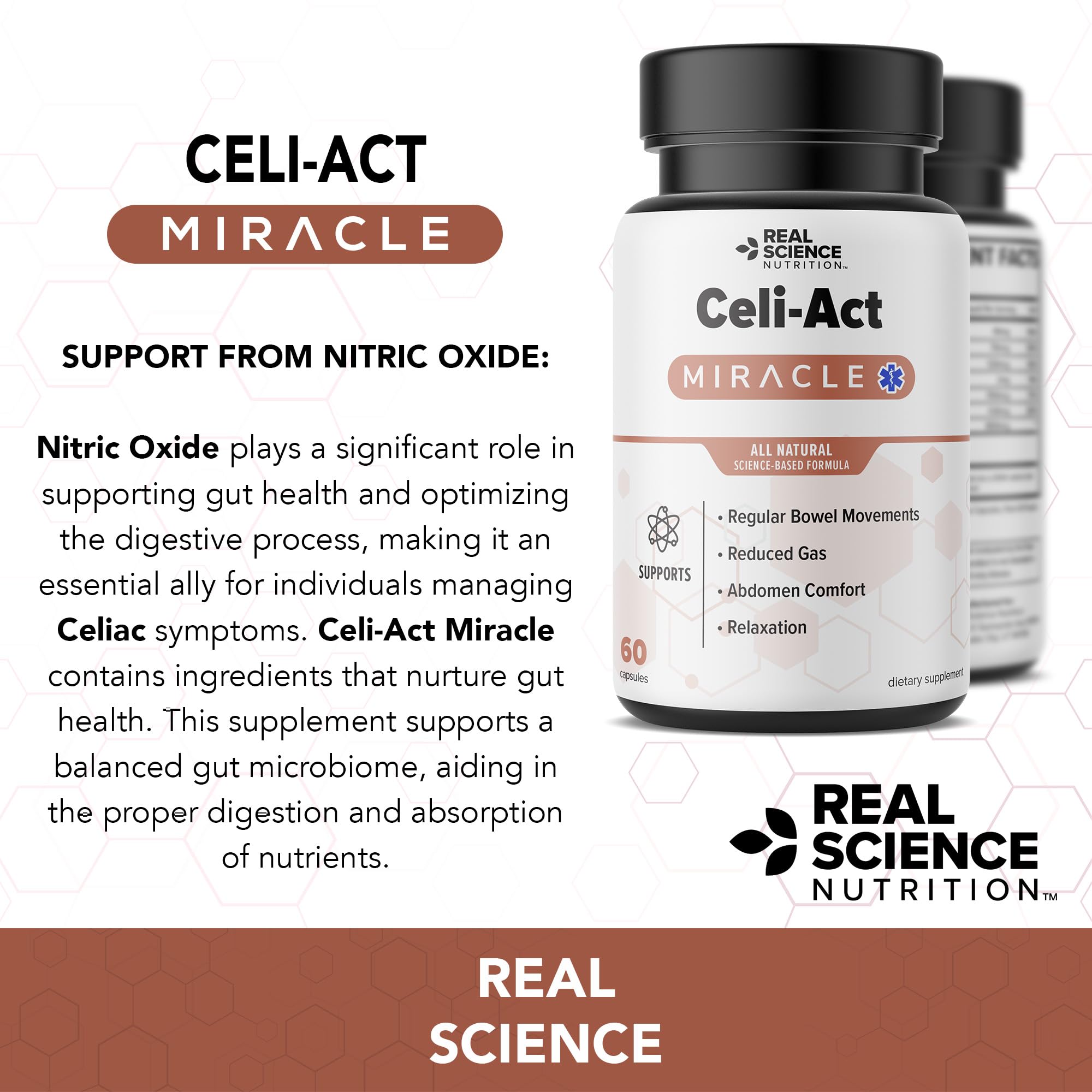 Real Science Nutrition Celi-Act Miracle is a Natural Supplement to Support Celiac Discomfort and Digestive Health - TrustMedUSA