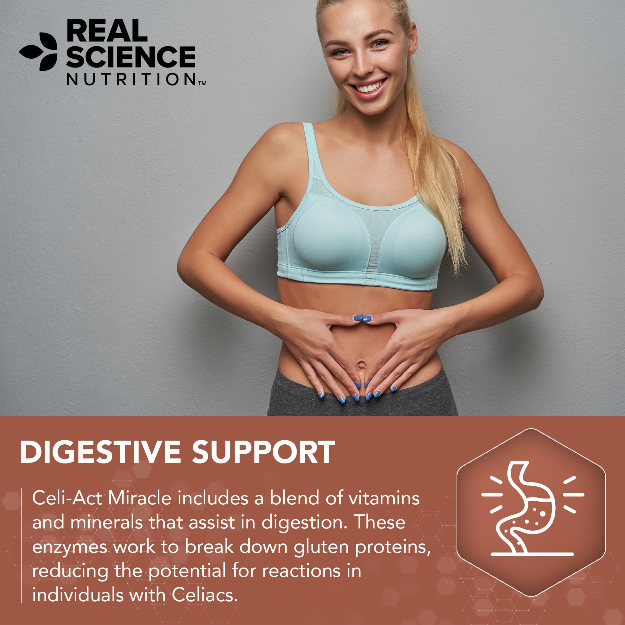 Real Science Nutrition Celi-Act Miracle is a Natural Supplement to Support Celiac Discomfort and Digestive Health - TrustMedUSA