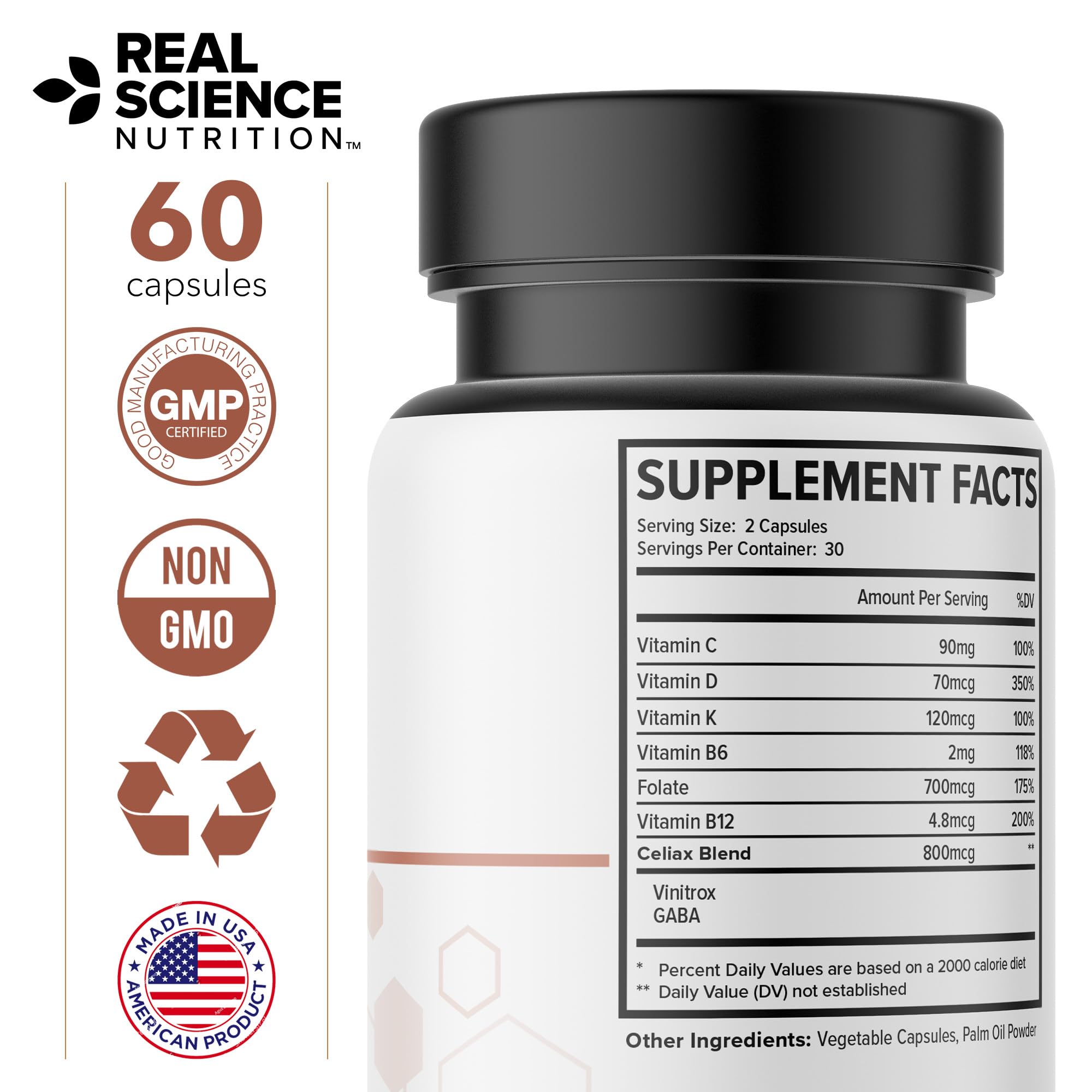 Real Science Nutrition Celi-Act Miracle is a Natural Supplement to Support Celiac Discomfort and Digestive Health - TrustMedUSA