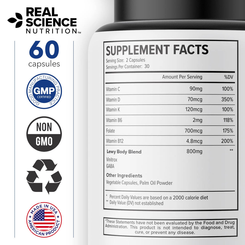 Real Science Nutrition Offers Lew-X - A Nutritional Supplement Formulated for Lewy Body Relief to Support Memory & Clarity, Cognitive Enhancement, Relieve Tremors, Shaking, and Muscle Stiffness, - TrustMedUSA