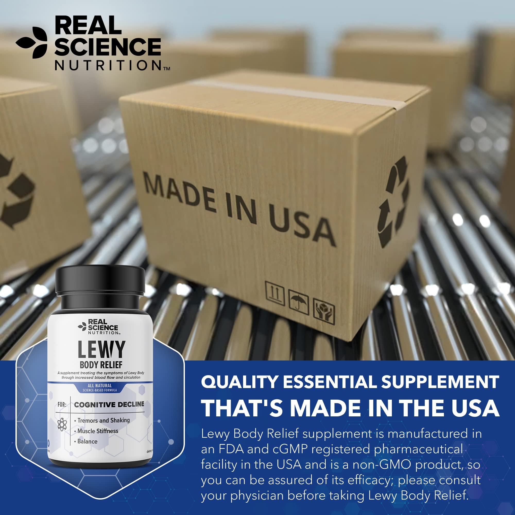 Real Science Nutrition Offers Lew-X - A Nutritional Supplement Formulated for Lewy Body Relief to Support Memory & Clarity, Cognitive Enhancement, Relieve Tremors, Shaking, and Muscle Stiffness, - TrustMedUSA