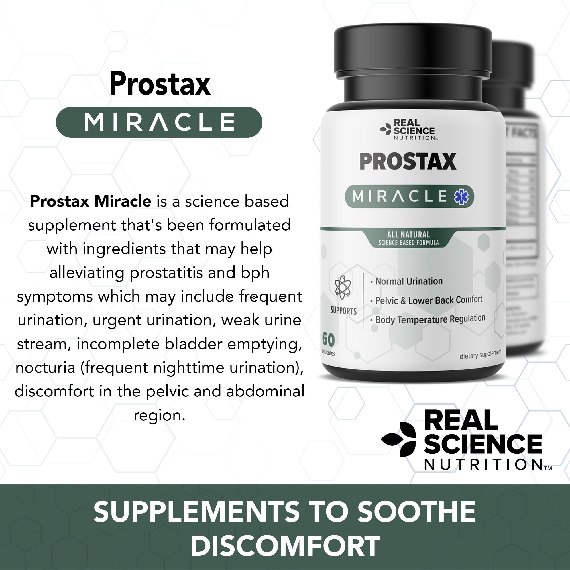 Real Science Nutrition Offers Prostax Miracle: A Natural Supplement for Bladder and Kidney Health, Mens Health Products - TrustMedUSA
