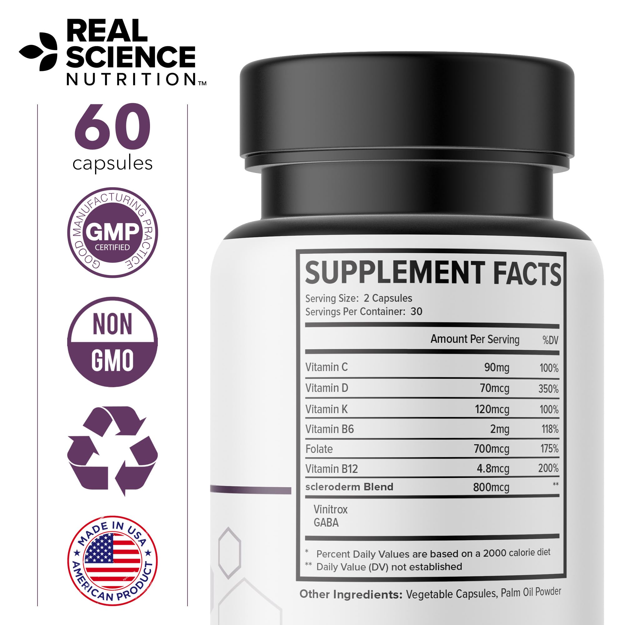 Real Science Nutrition ScleroEase Miracle Offers Relief to sufferers of Scleroderma, Supporting Flexible & Supple Skin, Comfortable Joint Movement, Comfortable Digestion, and Healthy Skin - TrustMedUSA