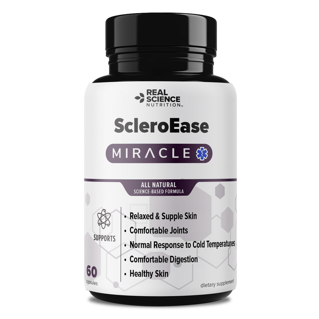 Real Science Nutrition ScleroEase Miracle Offers Relief to sufferers of Scleroderma, Supporting Flexible & Supple Skin, Comfortable Joint Movement, Comfortable Digestion, and Healthy Skin - TrustMedUSA