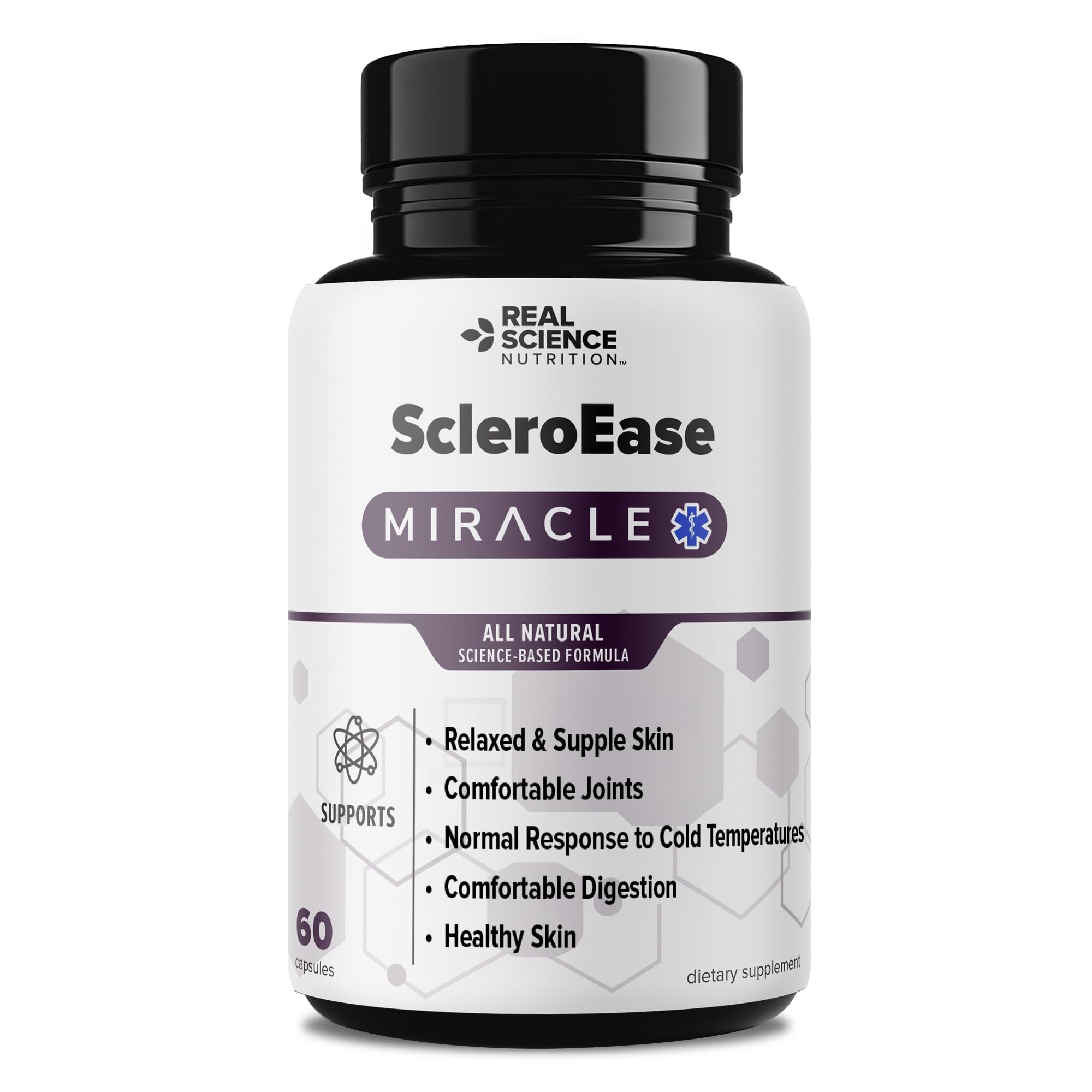 Real Science Nutrition ScleroEase Miracle Offers Relief to sufferers of Scleroderma, Supporting Flexible & Supple Skin, Comfortable Joint Movement, Comfortable Digestion, and Healthy Skin - TrustMedUSA