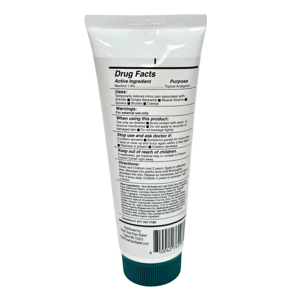 Real Time Pain Relief MAXX Plus - 5oz Tube | Intensive Formula with 19 Natural Ingredients Including Hemp Oil | Fast-Acting Relief for Muscle Pain, Arthritis, Backaches, and More - TrustMedUSA