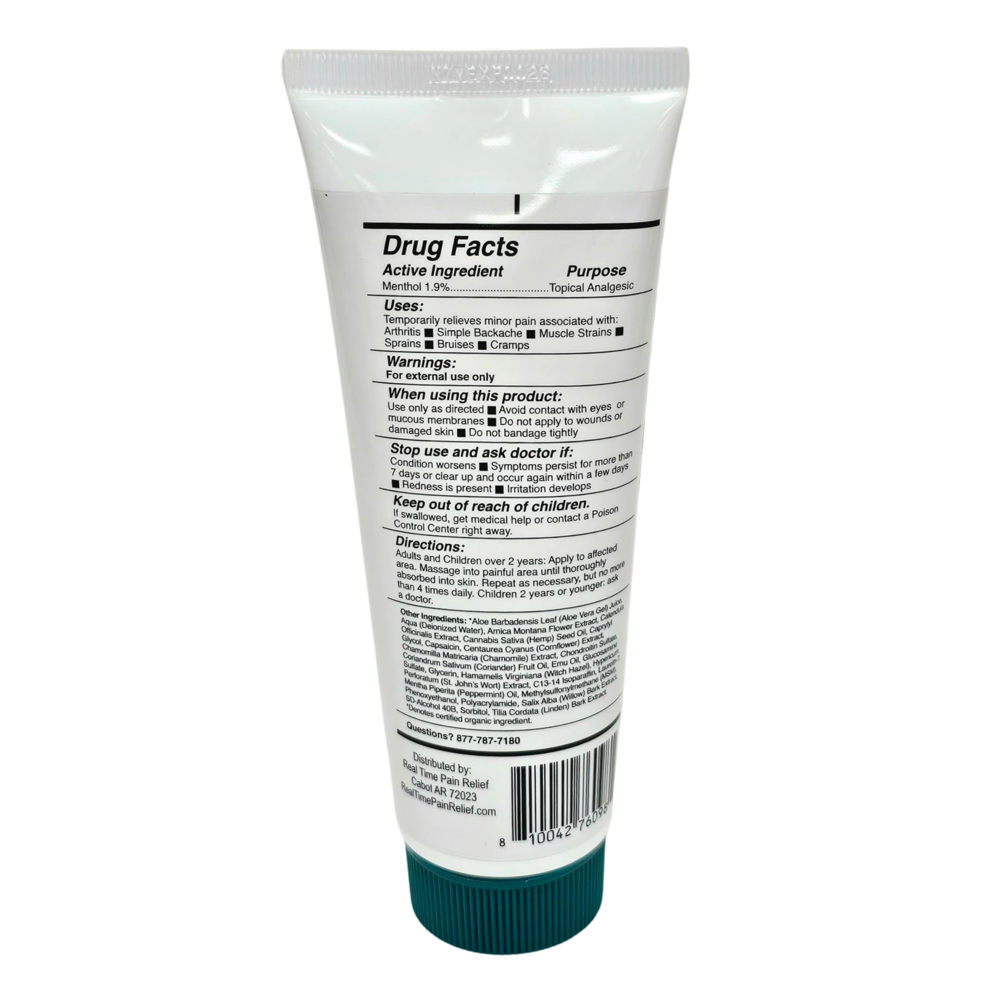 Real Time Pain Relief MAXX Plus - 5oz Tube | Intensive Formula with 19 Natural Ingredients Including Hemp Oil | Fast-Acting Relief for Muscle Pain, Arthritis, Backaches, and More - TrustMedUSA