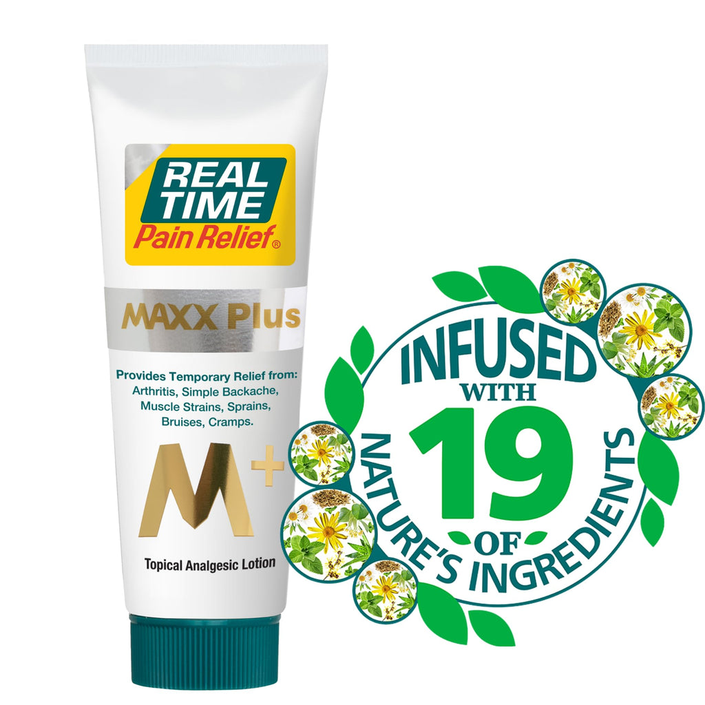 Real Time Pain Relief MAXX Plus - 7oz Tube | Intensive Formula with 19 Natural Ingredients Including Hemp Oil | Fast-Acting Relief for Muscle Pain, Arthritis, Backaches, and More - TrustMedUSA