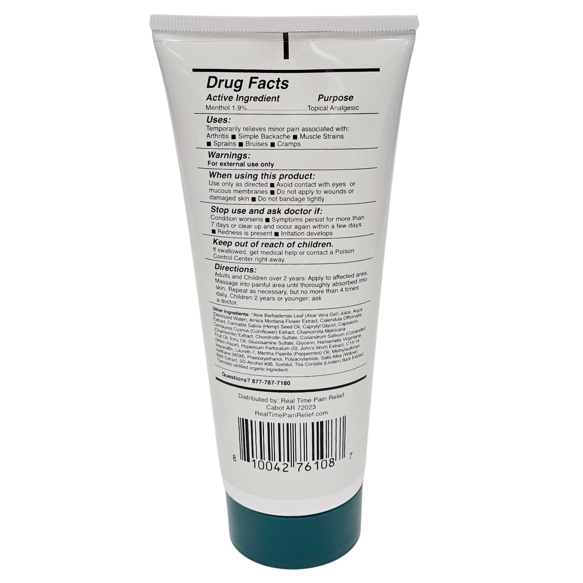 Real Time Pain Relief MAXX Plus - 7oz Tube | Intensive Formula with 19 Natural Ingredients Including Hemp Oil | Fast-Acting Relief for Muscle Pain, Arthritis, Backaches, and More - TrustMedUSA