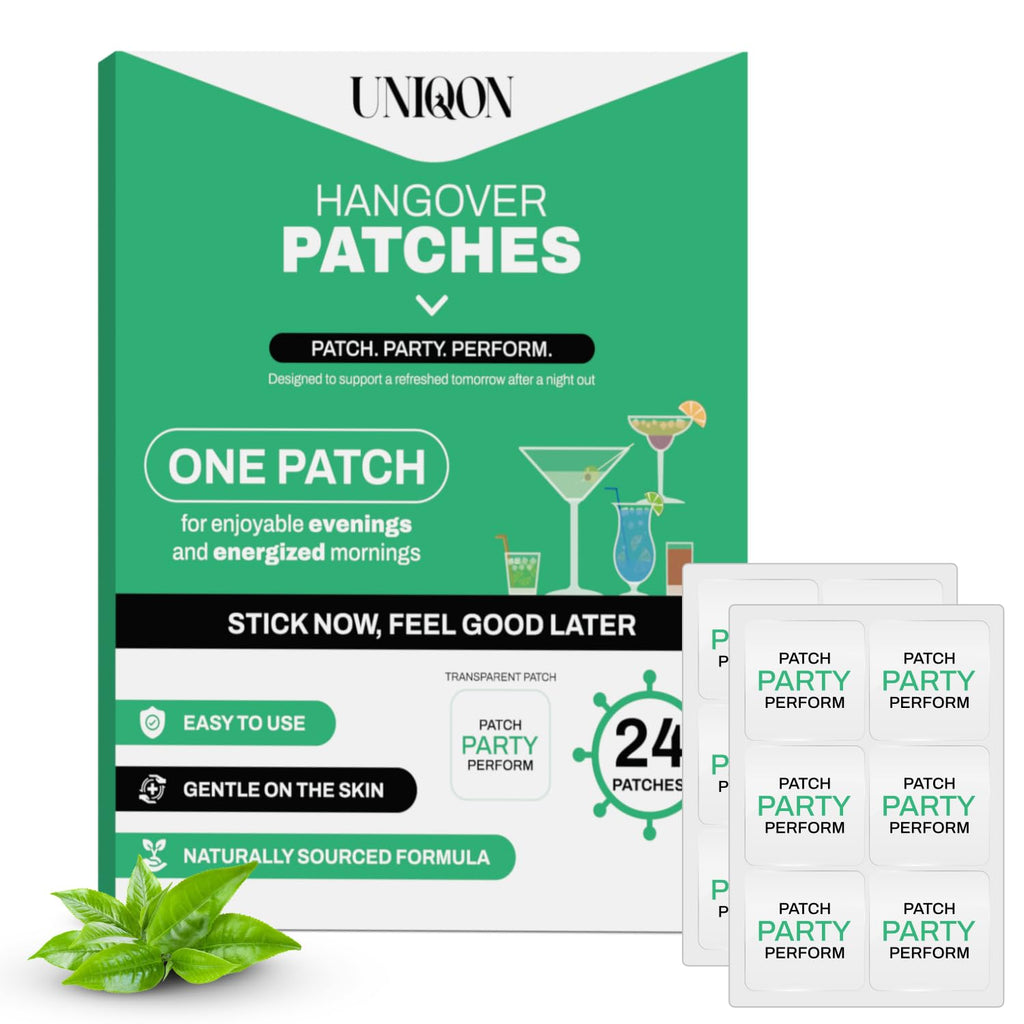 Recovery Patches 24 Pack, 100% Natural Ingredients Party Recovery Patch with Skin-Friendly & Waterproof Design, Strong Adhesive Party Patch for Secure Fit, Enhanced Morning Formula - TrustMedUSA