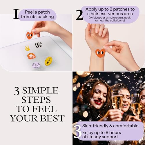 Recovery Patches for Men & Women – Grey Pack Morning Relief After Parties, Drinking & Nights Out – With B-Complex, Vitamins A C D E, Glutathione, Boswellia & Herbal Antioxidants – 30 Patches - TrustMedUSA