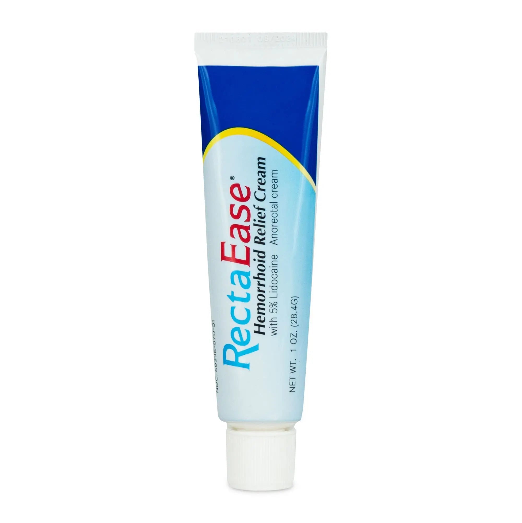 RectaEase 5% Lidocaine Hemorrhoid Topical Relief Cream, Rapid Numbing for Itching & Burning, Extra Strength Anorectal Treatment for Sensitive Areas, Advanced Formula for Fast Soothing Care, 1 oz Tube - TrustMedUSA