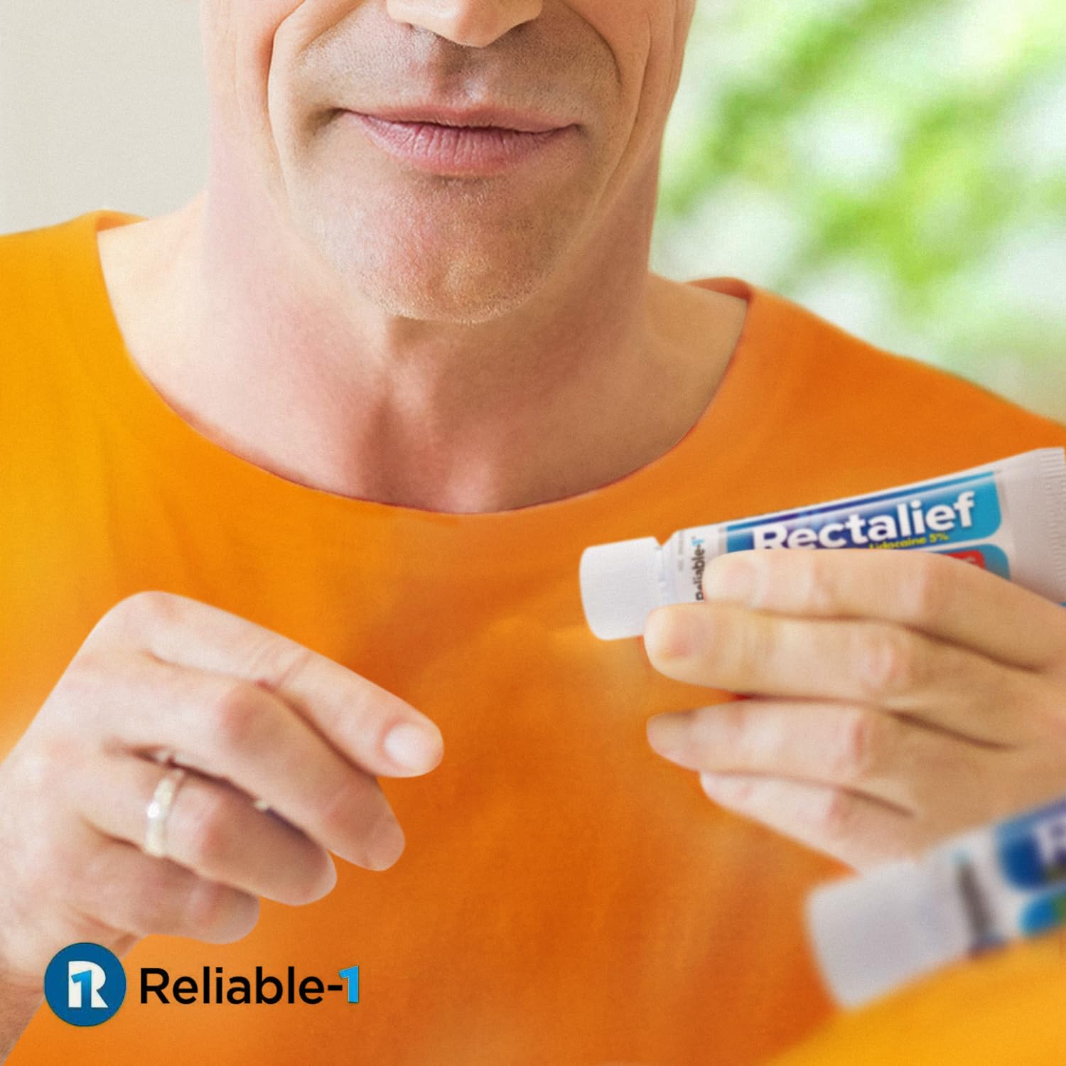 Rectalief 5% Lidocaine Hemorrhoid Cream (Max Non-RX Strength) Reliable-1 Laboratories Soothing Anorectal, Numbing Hemorrhoidal Ointment - Pain, Itching, & Burning, Strongest OTC Anal Treatment, 2-Pack - TrustMedUSA