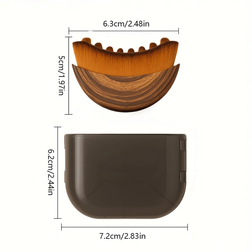 Recuvia Face Brush for Lymphatic Drainage, Gua Sha Brush for Face, Lymphatic Contour Face Brush Eliminate Puffiness, Lifting and Firming, Sculpting, Improves Skin Glow, Fit The Skin Precisely (2pcs) - Maple Wellness Supplements