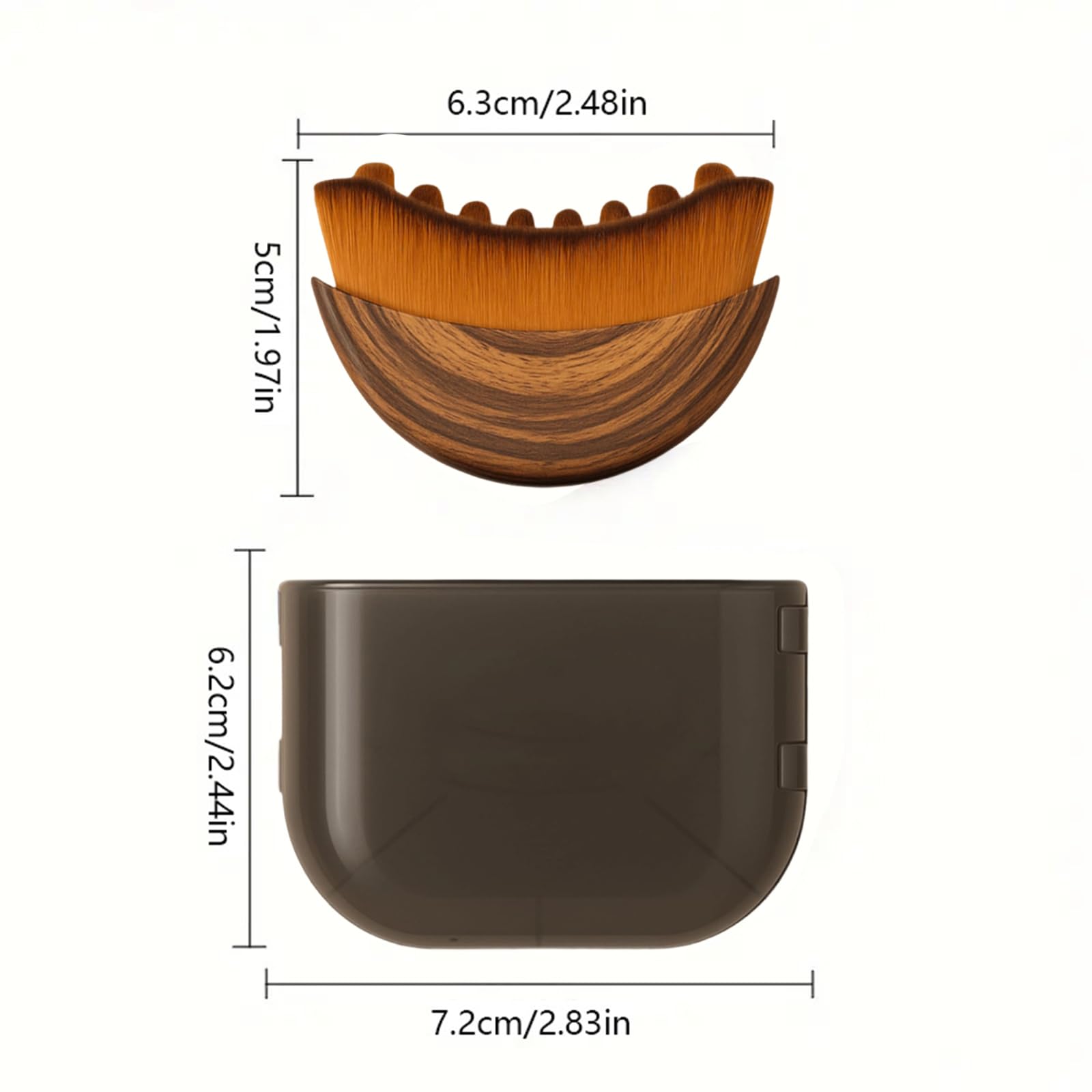 Recuvia Face Brush for Lymphatic Drainage, Gua Sha Brush for Face, Lymphatic Contour Face Brush Eliminate Puffiness, Lifting and Firming, Sculpting, Improves Skin Glow, Fit The Skin Precisely (2pcs) - Maple Wellness Supplements