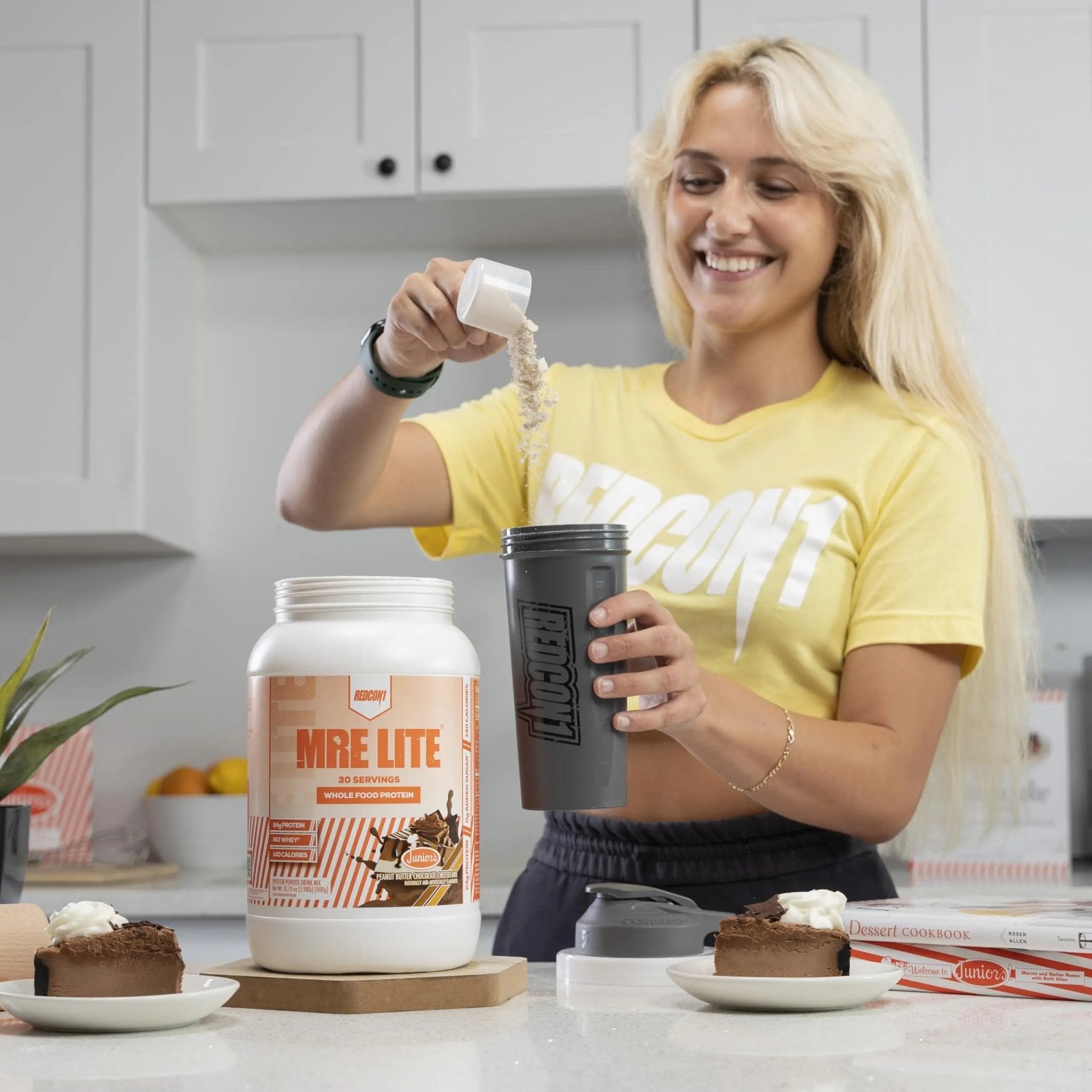REDCON1 MRE Lite Whole Food Protein Powder, Juniors, Peanut Butter Chocolate - TrustMedUSA