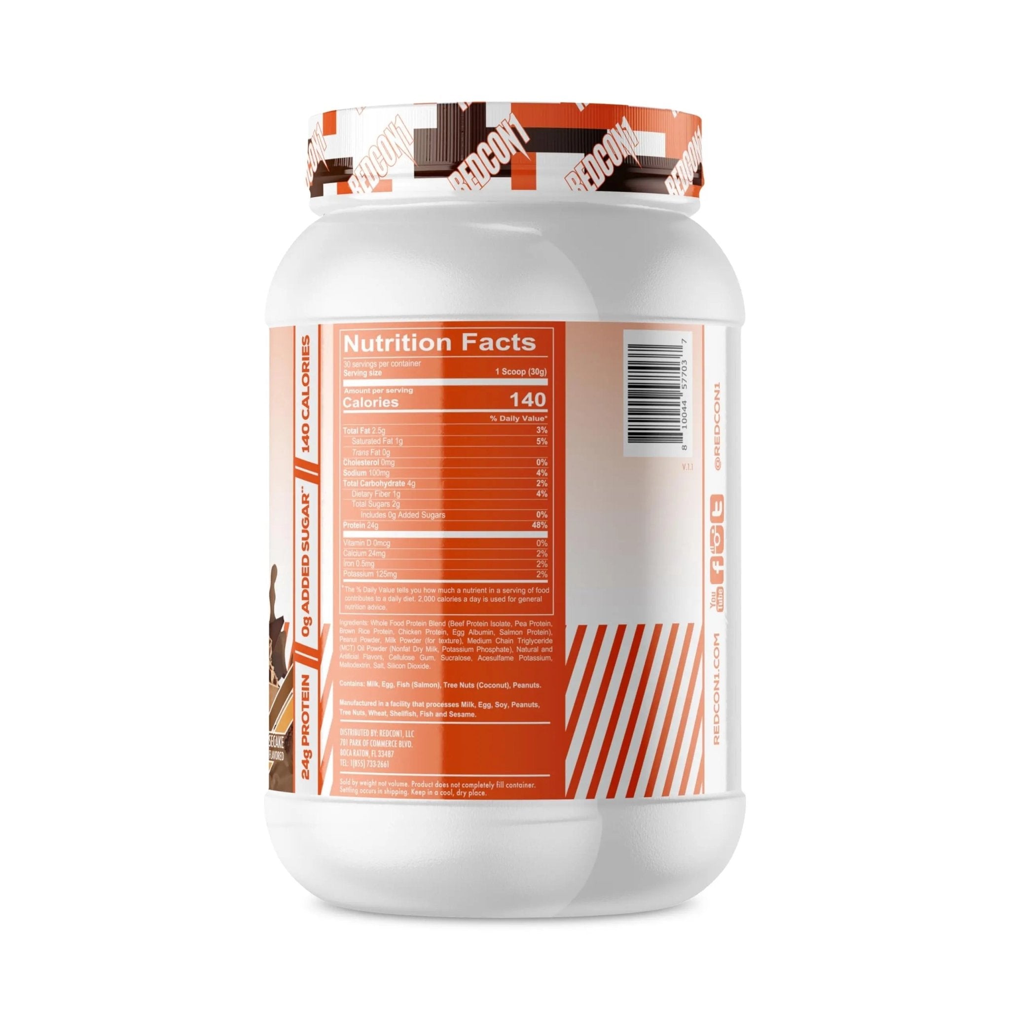 REDCON1 MRE Lite Whole Food Protein Powder, Juniors, Peanut Butter Chocolate - TrustMedUSA
