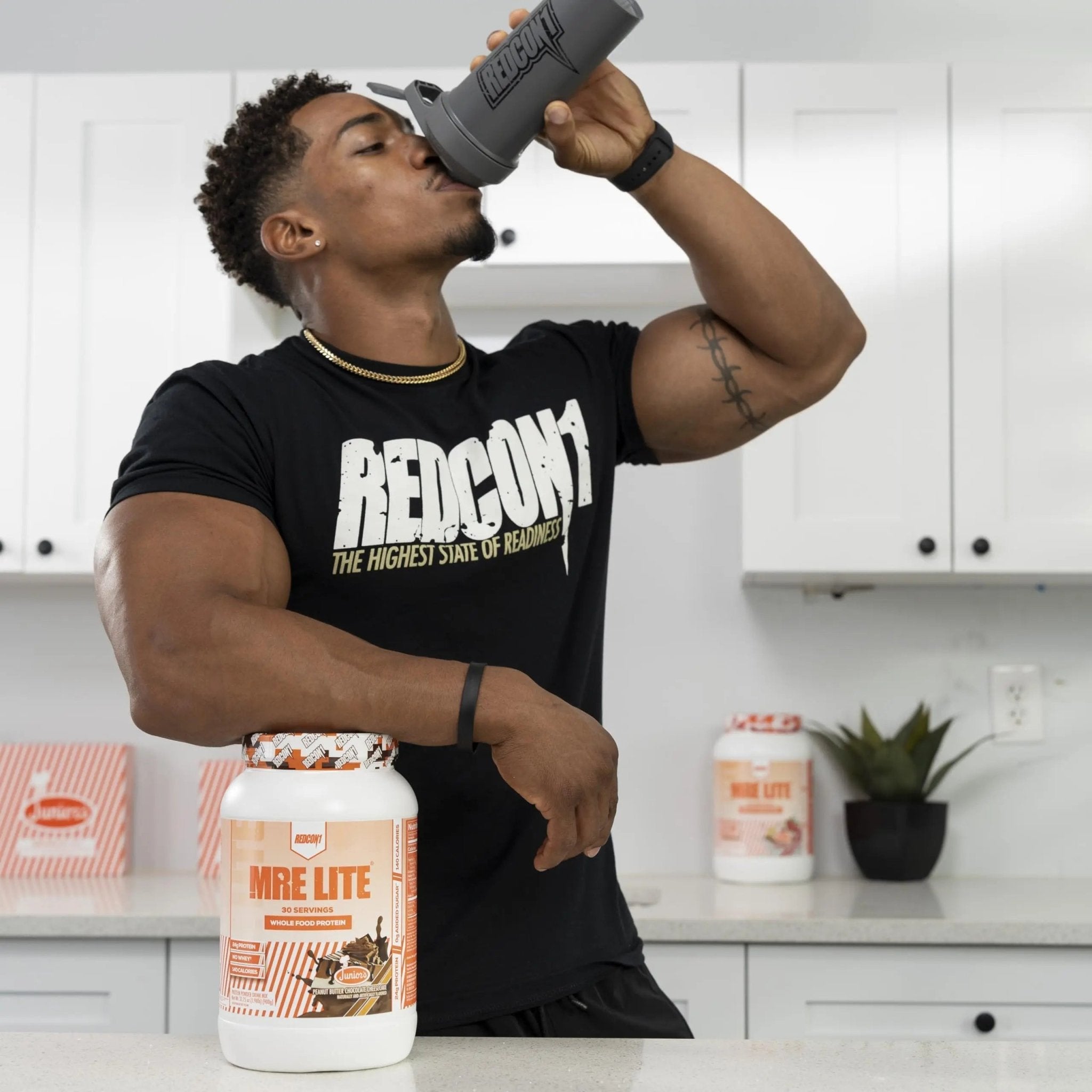 REDCON1 MRE Lite Whole Food Protein Powder, Juniors, Peanut Butter Chocolate - TrustMedUSA