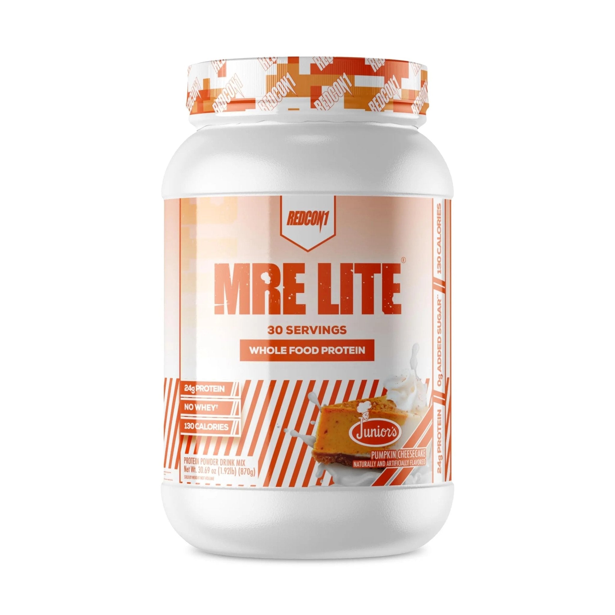 REDCON1 MRE Lite Whole Food Protein Powder, Juniors, Pumpkin Cheesecake - Low Carb - TrustMedUSA