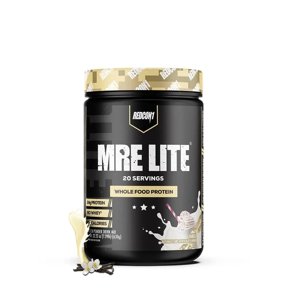 REDCON1 MRE Lite Whole Food Protein Powder, Vanilla - Low Carb & Whey Free Meal - TrustMedUSA