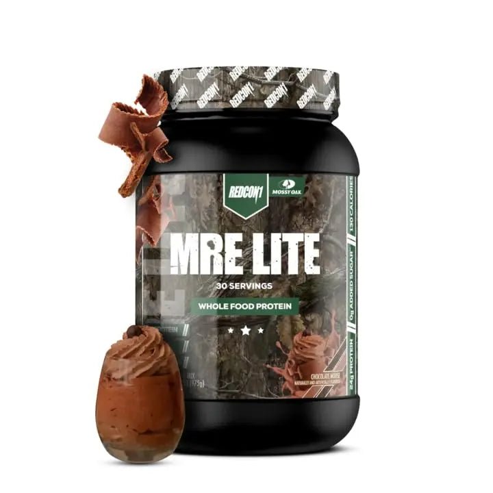 REDCON1 x Mossy Oak MRE Lite Whole Food Protein Powder, Chocolate Moose - Low Carb - TrustMedUSA
