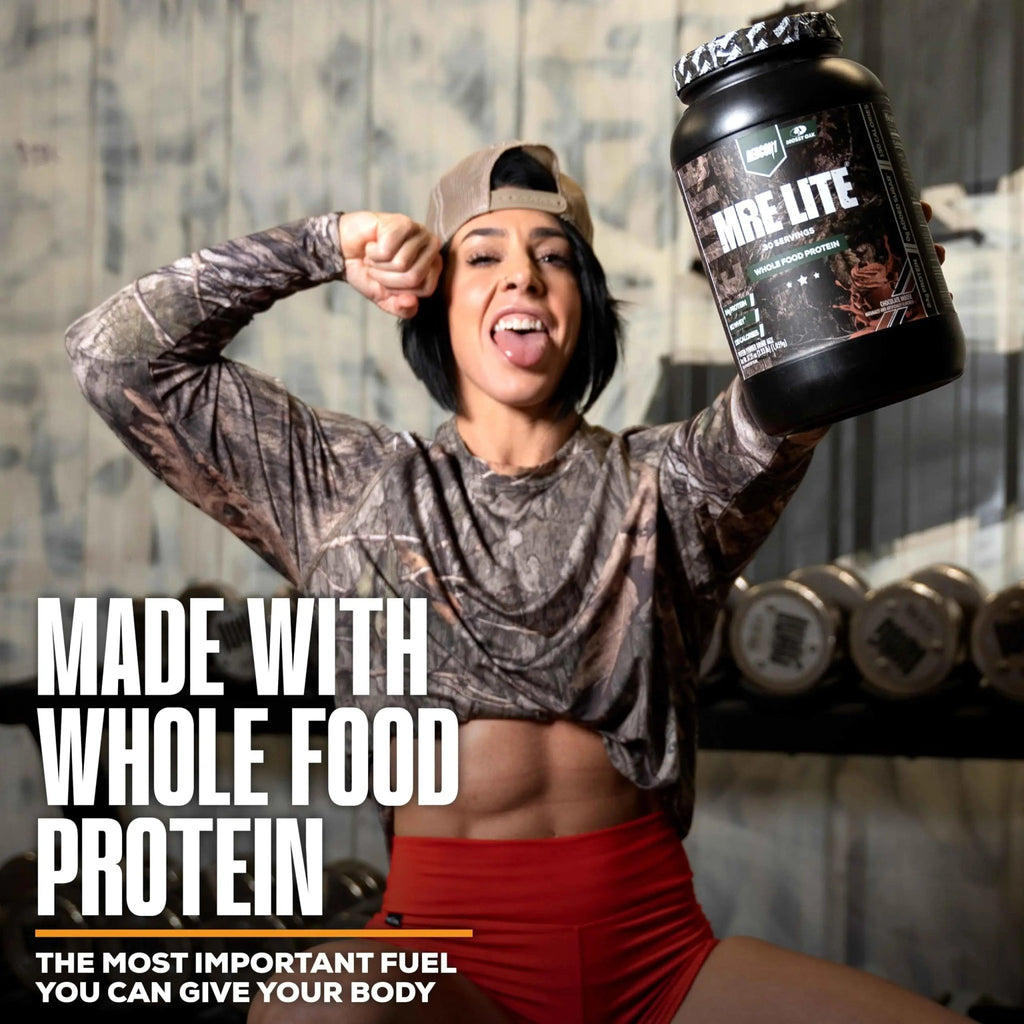 REDCON1 x Mossy Oak MRE Lite Whole Food Protein Powder, Chocolate Moose - Low Carb - TrustMedUSA