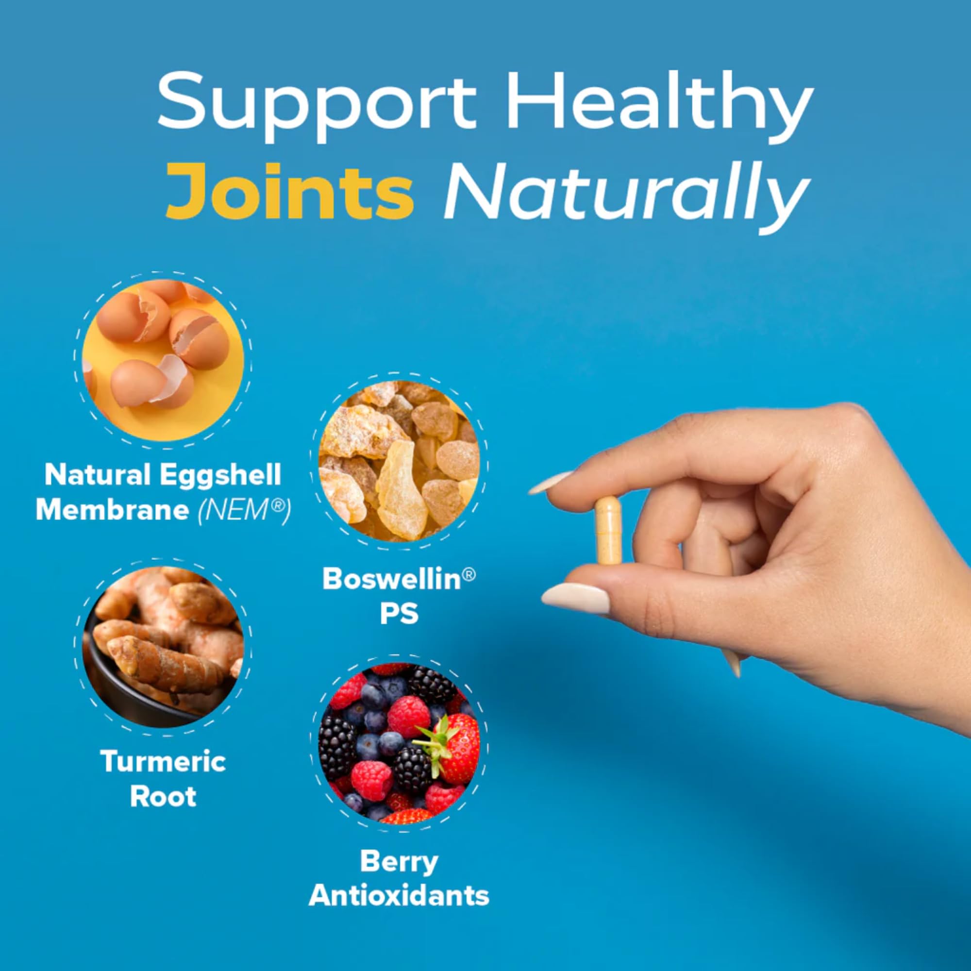 Redd Remedies, Joint Health Advanced, Helps Strengthen Connective Tissue and Cartilage, Fast-Acting Comfort with Boswellia Serrata and Turmeric, 60 Vegetarian Capsules - TrustMedUSA