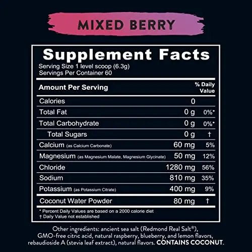 REDMOND Re-Lyte Hydration Electrolyte Mix (Mixed Berry) - TrustMedUSA