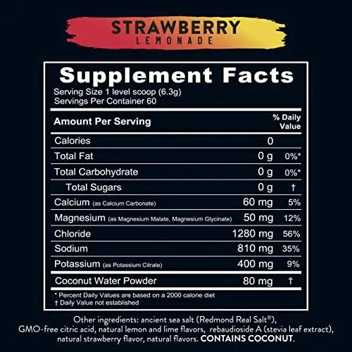 REDMOND Re-Lyte Hydration Electrolyte Mix (Strawberry Lemonade) - TrustMedUSA
